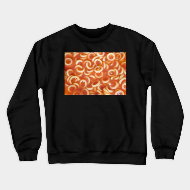 Spaghetti Hoops Abstract background Crewneck Sweatshirt by Russell102